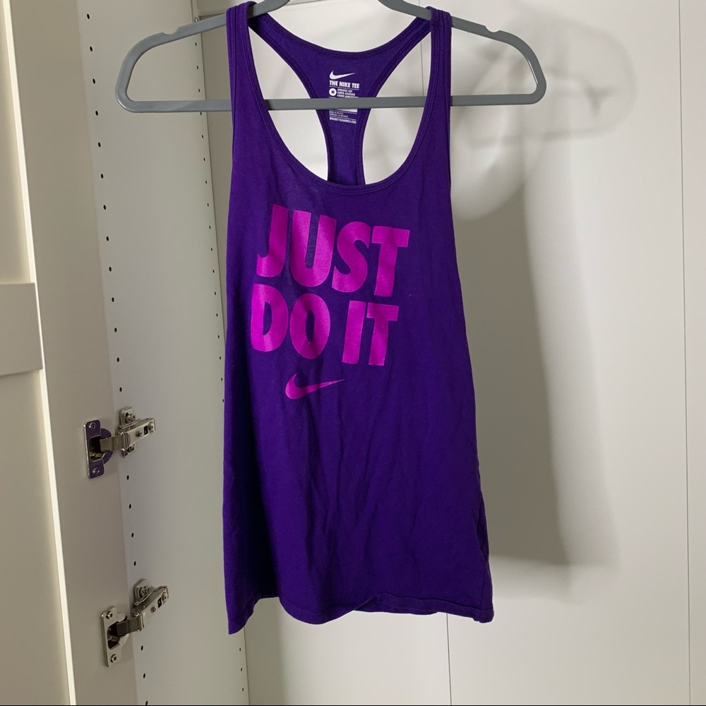 5/$25 Sale ☀️ Nike Purple Just Do It Racerback Tank